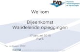 Welkom Bijeenkomst - pveno.nl .Beheer â€“risicoâ€™s Functioneel falen van opleggingen: Niet of onvoldoende