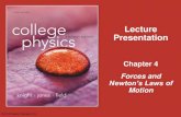 Lecture Presentation - Welcome to Dr. Bennett's Webs 4-2 Suggested Videos for Chapter 4 â€¢Prelecture Videos â€¢Newtonâ€™s Laws â€¢Forces â€¢Class Videos â€¢Identifying