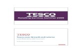 Retailing Services Seminar 2009 - Tesco ??Retailing Services Seminar 2009 ... Our store based operating model has made us uniquely ... growing faster than stores % Non Food market