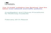 Investigation and Closure Procedures for Motorway Incidents ??2016-11-24Investigation and Closure Procedures for Motorway Incidents ... Review of Investigation and Closure Procedures