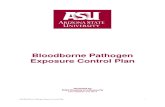 Bloodborne Pathogen Exposure Control . References ... ASU Bloodborne Pathogen Exposure Control Plan Standard and the Exposure Control Plan. Health Bloodborne Pathogens Plan. Exposure