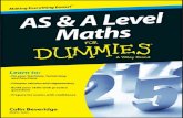 AS  A Leveldownload.e-   A Level Maths For Dummies ... Quickâ€Fire Revision Techniques ..... 28 Calendar of crosses ... Solving Simultaneous Equations
