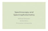 Spectroscopy and Spectrophotometry - Princeton  gk/AST542/mike.pdfSpectroscopy and Spectrophotometry