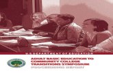 Adult Basic Education to Community College Transitions Symposium Proceedings College Transitions Symposium Proceedings Report Prepared by MPR ... Adult Basic Education to Community