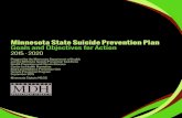 Minnesota State Suicide Prevention Plan 2015 - Minnesota State Suicide Prevention Plan 2 Introduction 8 Implementation plan 11 Data - Suicide death and hospital-treated self-injuries