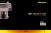Epson SureColor P-Series Mexico - SureColor P...-Gama de Color Mejorada ... Stop time based on printhead moving to park position Test Images printed on Epson Premium Luster Photo Paper