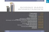 BORING BARS BOHRSTANGEN Wedge clamp boring bars / Double lock boring bars Lever lock boring bars Top