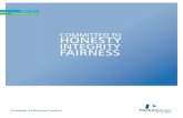 COMMITTED TO HONESTY INTEGRITY FAIRNESS ... PerkinElmer we conduct our business with the highest ethical standards and are committed to honesty, integrity and fairness. Responsible