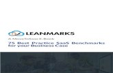 75 Best Practice SaaS Benchmarks for your Business . Lean-Marks is your ... 8 75 Best Practice SaaS Benchmarks for your Business Case 75 Best Practice SaaS Benchmarks for your Business