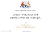 Simpler Industrial and Business Process   Industrial and Business Process Redesign. By ... 10.Eliminate Slogans and Work Targets ... Total Productive Maintenance (TPM)