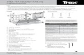 TREX TRANSCEND RAILING -   the most up-to-date installation instructions by visiting: trex.com TR-0115 TREX TRANSCEND RAILING Installation Instructions PARTS A