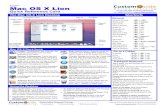 Mac OS X Lion QR - Villanova University  Mac OS X Lion Quick Reference Card The Mac OS X Lion Desktop Shortcuts General Minimize Window a + M Delete a File