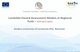 Landslide Hazard Assessment Models at Regional Scale ... Hazard Assessment Models at Regional Scale ... â€“Dr. Lucica Tofan Associate Professor, ... group. Geologic group A B