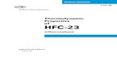Properties of HFC-23 - AllChemi Company |*| ‌¾²¾‚¸ Thermodynamic Properties of HFC-23 Refrigerant (trifluoromethane) SI Units New tables of the thermodynamic