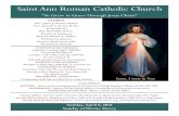 Saint Ann Roman Catholic Church 2018...Saint Ann Roman Catholic Church â€œTo Grow in Grace Through Jesus Christ ... Jesus: The Enigmatic Parables of a Controversial Rabbiâ€‌.