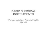 BASIC SURGICAL INSTRUMENTS -   SURGICAL INSTRUMENTS ... Other names: USA, US Army. Retracting and Exposing Instruments â€¢ A goulet ... Needle holder with suture