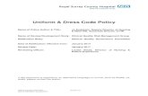 Uniform Dress Code Policy - Royal Surrey County ??Uniform Dress Code Policy Version 2.3 Date of Ratification: January 2014 Uniform Dress Code Policy Name of Policy ... 5.1.1 All forms