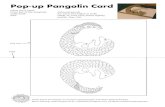 Pop-up Pangolin Card - .Pop-up Pangolin Card Follow Pipisin the Pangolin on Instagram pipisinpangolin