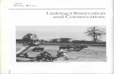 Linking Observation and Conservation  Jeanne Altmann, has been ... maintain long-term relationships ... BISON I Linking Observation and Conservation