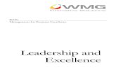 Leadership and Excellence - University of Warwick Scorecard ... Conceptual foundations ... LEADERSHIP AND EXCELLENCE WMG . LEADERSHIP AND EXCELLENCE WMG . LEADERSHIP AND EXCELLENCE