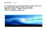 Configuring Integrated Windows Authentication for an Active Directory Authentication Provider for LDAP ... Configuring Integrated Windows Authentication for WebLogic with SAS