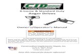 X-treme Standard Duty Auger Drives - ??Save this manual for future reference! X-treme Standard Duty Auger Drives Ownerâ€™s/Operatorâ€™s Manual Construction Implements Depot,