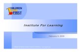 Institute For Learning -   Profession Learning â€¢ October 22, ... Institute For Learning ... Facilitating Adult Learning Reading and Writing Narrative Module