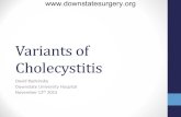 Variants of - SUNY Downstate Medical   presentation â€¢ 44 oy male ... â€¢ Viant ar of chronic cholecystitis ... â€¢ Grade or II acute I calculous cholecystitis
