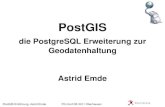 die PostgreSQL Erweiterung zur Geodatenhaltung Astrid wiki. geodatabase user=postres password=xxx poi.shp nln poi a_srs EPSG:31466 ogr2ogr formats f