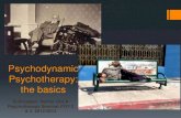Psychodynamic Psychotherapy: the ??Psychodynamic Psychotherapy: the basics B.Grosjean. ... through society to prevent or repair such ... Patientâ€™s resistance to therapy process