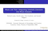 Music and Text: Integrating Scholarly Literature into ... and Text: Integrating Scholarly Literature into ... music notation software used for preparing ... Integrating Scholarly Literature