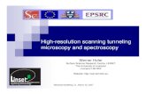 High-resolution scanning tunneling microscopy grids.ac.uk/NWGrid/Seminar.20.3.07/WernerHofer_STM.pdfHigh-resolution scanning tunneling microscopy and spectroscopy Werner Hofer