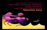 7th International Conference on the Tear Film Ocular ... 2013 Conference...7th International Conference on the Tear Film ... Rose M. Sullivan (USA) Linda Herrington (USA) Solange