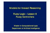 Models for Inexact Reasoning Fuzzy Logic â€“ Lesson ... - mgremesal/MIR/slides/Lesson 8 (Fuzzy Controllers).pdfModels for Inexact Reasoning Fuzzy Logic â€“ Lesson 8 ... Defuzzification: