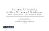 Indiana University Kelley School of Business 11, 2018Indiana University Kelley School of Business A455 - Professor Teri Lombardi Yohn Marc H. Gerstein mgerstein@yahoo.com Portfolio123,