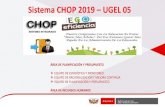 Sistema CHOP 2019 UGEL 05 Cuadro de Horas Oportuno - CHOP El CHOP es un Sistema Inform£Œtico amigable