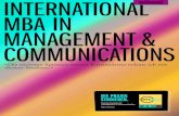 internationaL mBa in manaGement & .Marketing- & Sales-management ... Strategic Management ... MBA