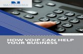 HOW VOIP CAN HELP YOUR BUSINESS - Matthijssen .HOW VOIP CAN HELP YOUR BUSINESS ... THE DUAL BENEFITS
