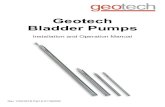 Geotech Bladder Pumps - Geotech .both gentle low-flow sampling and high-flow rate purging. ... Geotech