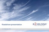 Roadshow presentation - .Roadshow presentation 12-16 ... or completeness of the information contained