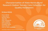 Characterization of Alata Horticultural Research Station ... Characterization of Alata Horticultural
