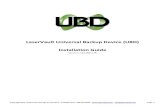 LaserVault Universal Backup Device (UBD) Installation .LaserVault UBD Installation Guide ... LaserVault