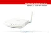 User Manual - AirStation WHR-G125 Wireless AP Router .User Manual - AirStation WHR-G125 Wireless