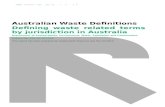 Summary .Web viewAustralian Waste Definitions Defining waste related terms by jurisdiction in Australia