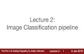 Image Classification pipeline Lecture 2 - Stanford .Fei-Fei Li & Andrej Karpathy & Justin Johnson