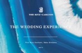 THE WEDDING EXPERIENCE - Luxury Hotels and .WEDDING RECEPTION PACKAGES All package levels (Signature,