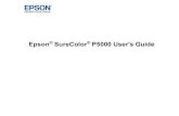 User's Guide - SureColor P5000 - Epson .Epson SureColor P5000 User's Guide ... 56 Paper Configuration