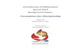 Formation for Discipleship - Archdiocese of Milwaukee .Formation for Discipleship: Key Questions