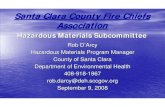 Santa Clara County Fire Chiefs Association - .Santa Clara County Fire Chiefs Association Hazardous