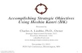 Accomplishing Strategic Objectives Using Hoshin .Accomplishing Strategic Objectives Using Hoshin